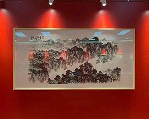 庆祝中国共产党建党100周年李凤山画展开幕式举行